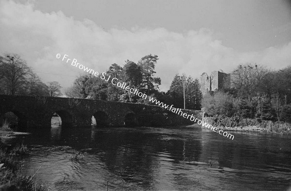 ABBEY FROM RIVER AT ABBEY BRIDGE